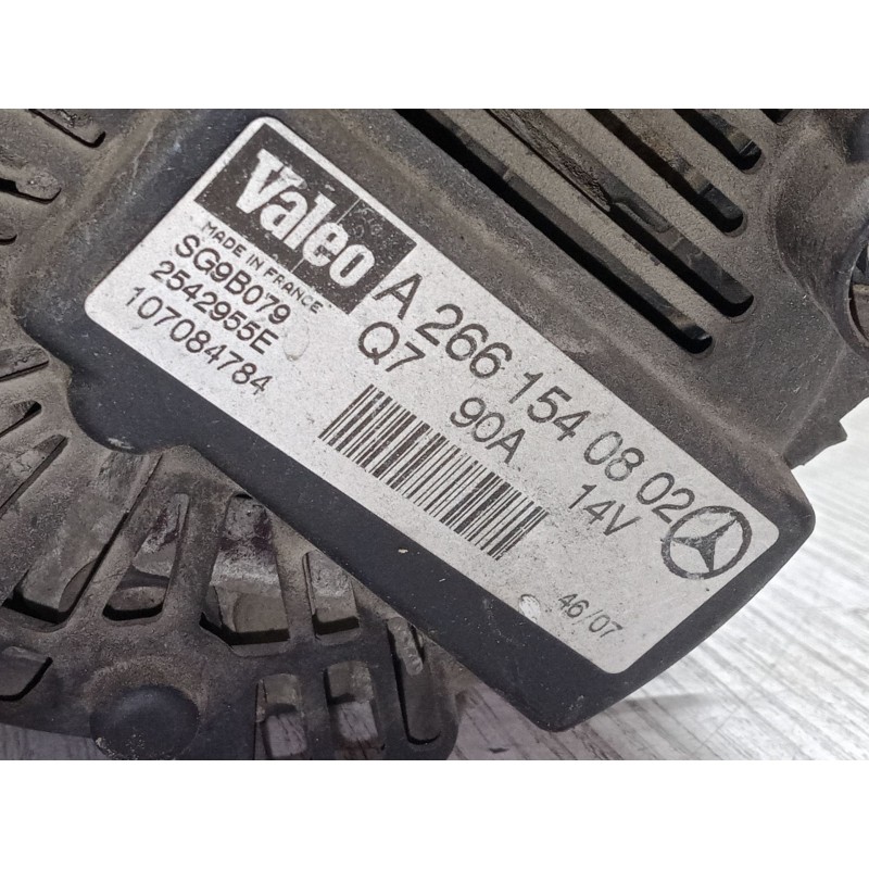 Recambio de alternador para mercedes-benz clase a (w169) a 150 (169.031, 169.331) referencia OEM IAM A2661540802  