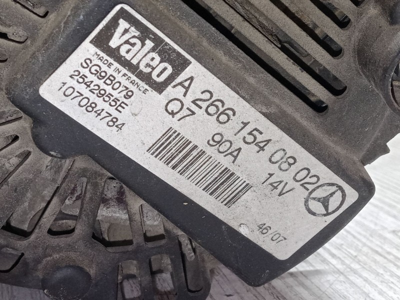 Recambio de alternador para mercedes-benz clase a (w169) a 150 (169.031, 169.331) referencia OEM IAM A2661540802  