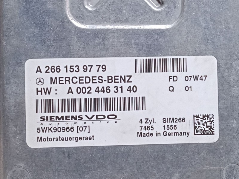 Recambio de centralita motor uce para mercedes-benz clase a (w169) a 150 (169.031, 169.331) referencia OEM IAM A2661539779   Recambio de centralita motor uce para mercedes-benz clase a (w169) a 150 (169.031, 169.331) referencia OEM IAM A2661539779