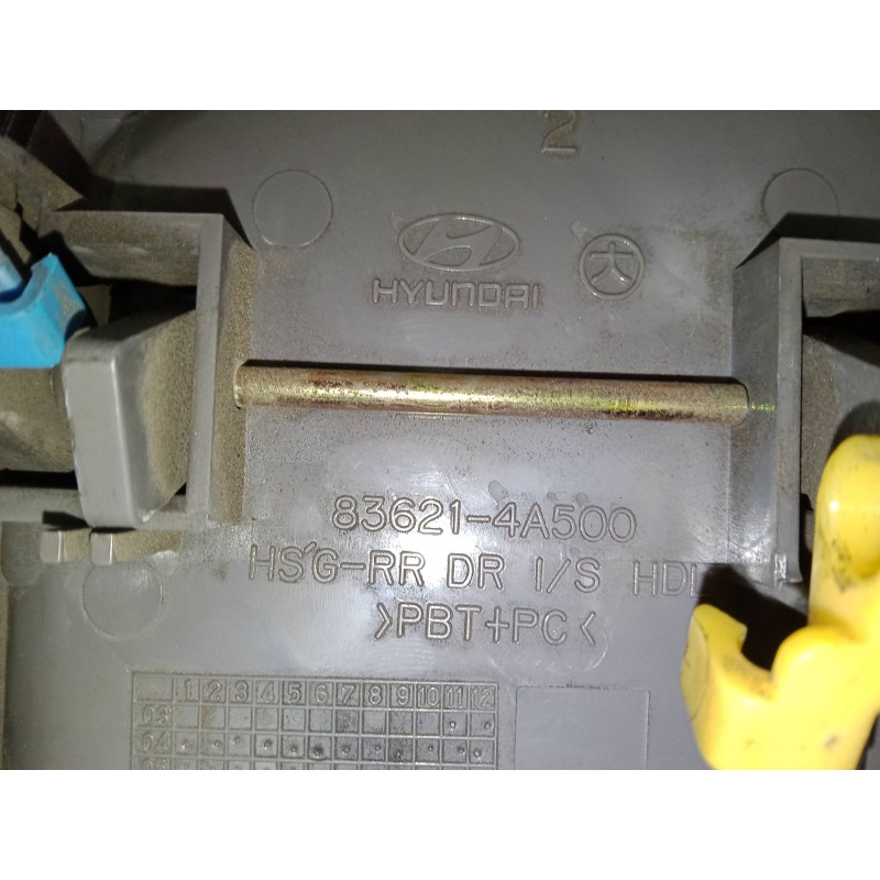Recambio de maneta interior puerta corredera derecha para hyundai h-1 / starex autobús (a1) 2.5 crdi referencia OEM IAM   