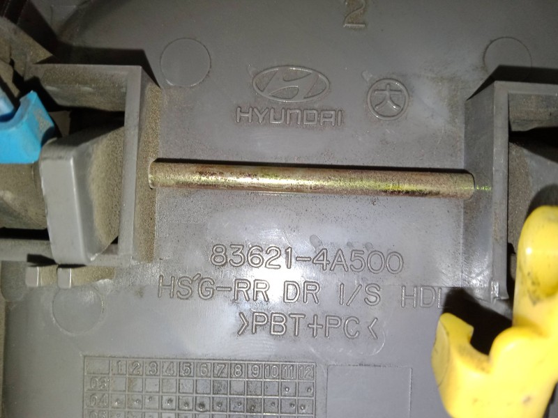 Recambio de maneta interior puerta corredera derecha para hyundai h-1 / starex autobús (a1) 2.5 crdi referencia OEM IAM   