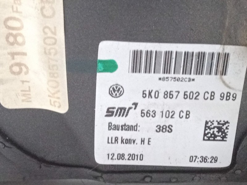 Recambio de retrovisor electrico derecho para volkswagen golf vi (5k1) 1.6 tdi referencia OEM IAM   