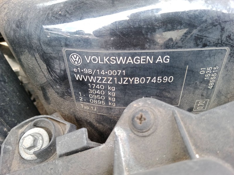 volkswagen golf iv (1j1) del año 2000