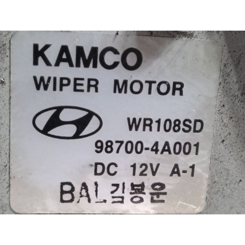 Recambio de motor limpia trasero para hyundai h-1 / starex autobús (a1) 2.5 crdi referencia OEM IAM   