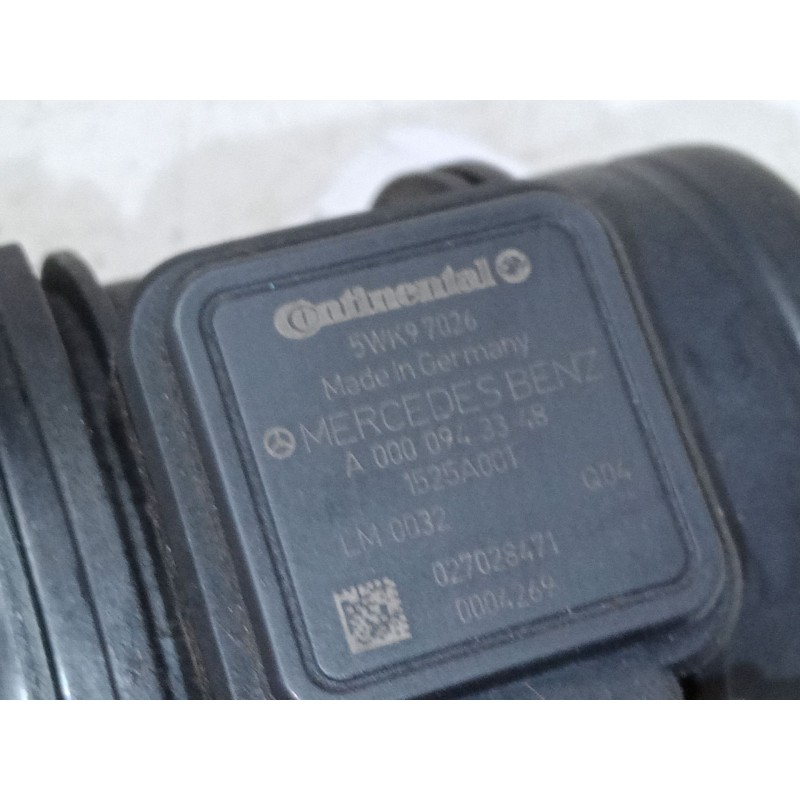 Recambio de caudalimetro para mercedes-benz clase a (w169) a 180 cdi (169.007, 169.307) referencia OEM IAM A0000943348  5WK97026 Recambio de caudalimetro para mercedes-benz clase a (w169) a 180 cdi (169.007, 169.307) referencia OEM IAM A0000943348  5WK97026