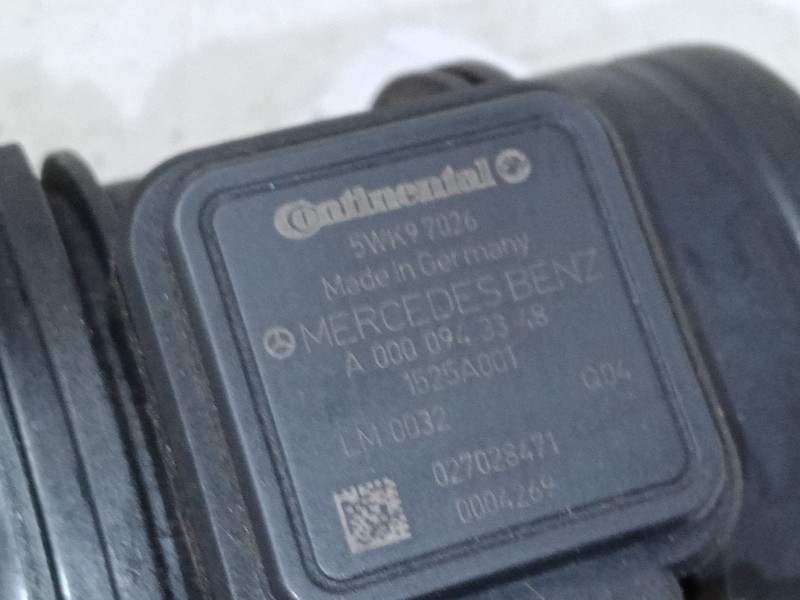 Recambio de caudalimetro para mercedes-benz clase a (w169) a 180 cdi (169.007, 169.307) referencia OEM IAM A0000943348  5WK97026 Recambio de caudalimetro para mercedes-benz clase a (w169) a 180 cdi (169.007, 169.307) referencia OEM IAM A0000943348  5WK97026