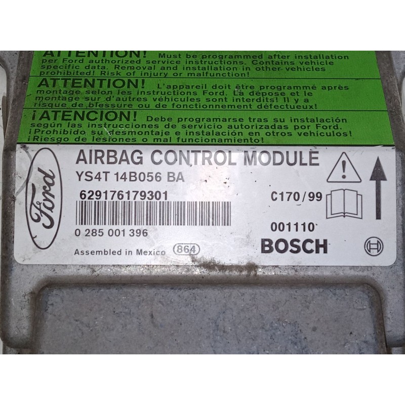 Recambio de centralita airbag para ford focus i (daw, dbw) 2.0 16v referencia OEM IAM YS4T14B056BA  0285001396