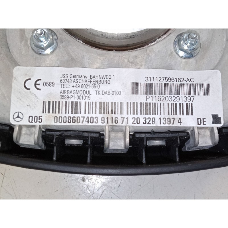 Recambio de airbag volante para mercedes-benz clase a (w169) a 180 cdi (169.007, 169.307) referencia OEM IAM 311127596162  A0008 Recambio de airbag volante para mercedes-benz clase a (w169) a 180 cdi (169.007, 169.307) referencia OEM IAM 311127596162  A0008