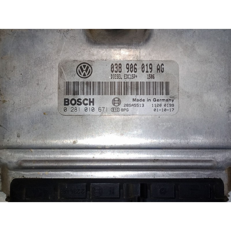 Recambio de centralita motor uce para volkswagen polo iv (9n_, 9a_) 1.9 tdi referencia OEM IAM 038906019AG  