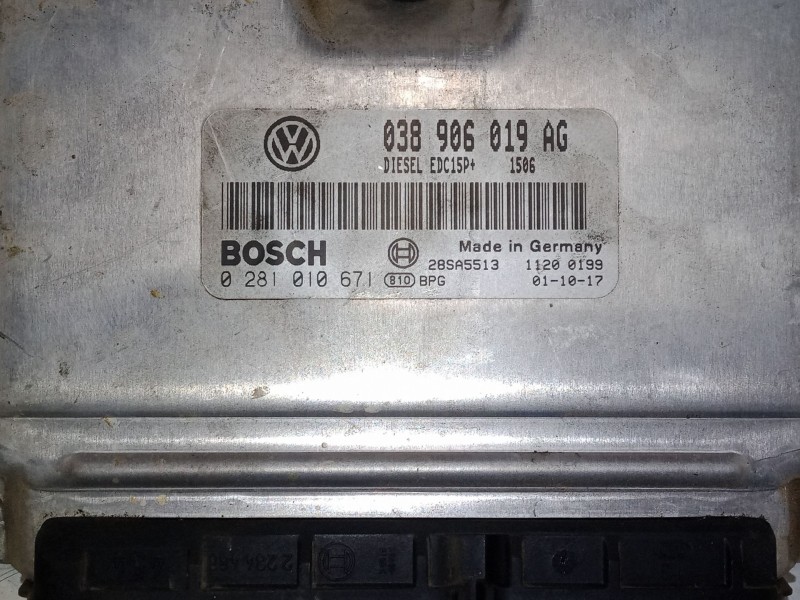 Recambio de centralita motor uce para volkswagen polo iv (9n_, 9a_) 1.9 tdi referencia OEM IAM 038906019AG  