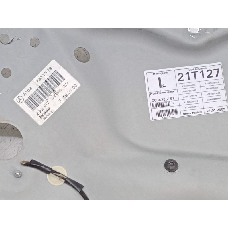 Recambio de elevalunas electrico trasero izquierdo para mercedes-benz clase a (w169) a 180 cdi (169.007, 169.307) referencia OEM Recambio de elevalunas electrico trasero izquierdo para mercedes-benz clase a (w169) a 180 cdi (169.007, 169.307) referencia OEM