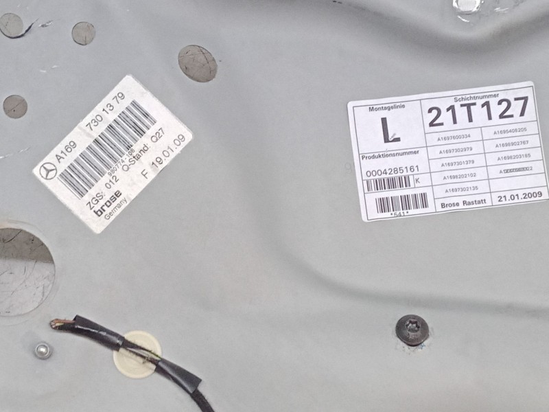 Recambio de elevalunas electrico trasero izquierdo para mercedes-benz clase a (w169) a 180 cdi (169.007, 169.307) referencia OEM Recambio de elevalunas electrico trasero izquierdo para mercedes-benz clase a (w169) a 180 cdi (169.007, 169.307) referencia OEM