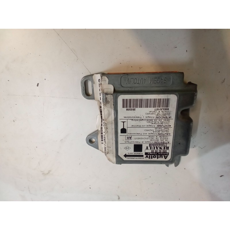 Recambio de centralita airbag para renault megane scenic (ja0/1_) 1.9 d (ja0j) referencia OEM IAM 550629500  7700430060B