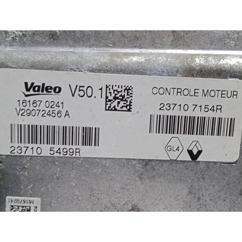 Recambio de centralita motor uce para dacia sandero ii tce 90 (b8m1, b8ma) referencia OEM IAM 237107154R  