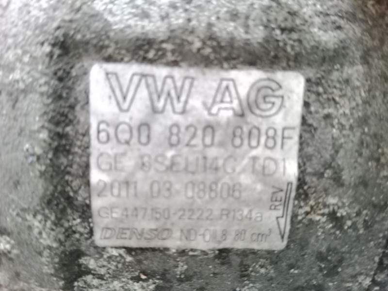 Recambio de compresor a/a para seat ibiza iv (6j5, 6p1) 1.4 referencia OEM IAM 6Q0820808F   Recambio de compresor a/a para seat ibiza iv (6j5, 6p1) 1.4 referencia OEM IAM 6Q0820808F