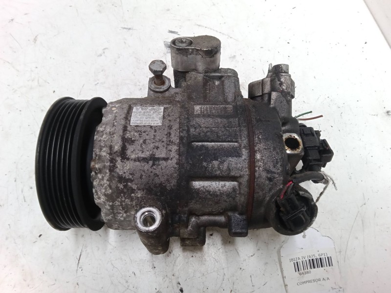 Recambio de compresor a/a para seat ibiza iv (6j5, 6p1) 1.4 referencia OEM IAM 6Q0820808F   Recambio de compresor a/a para seat ibiza iv (6j5, 6p1) 1.4 referencia OEM IAM 6Q0820808F
