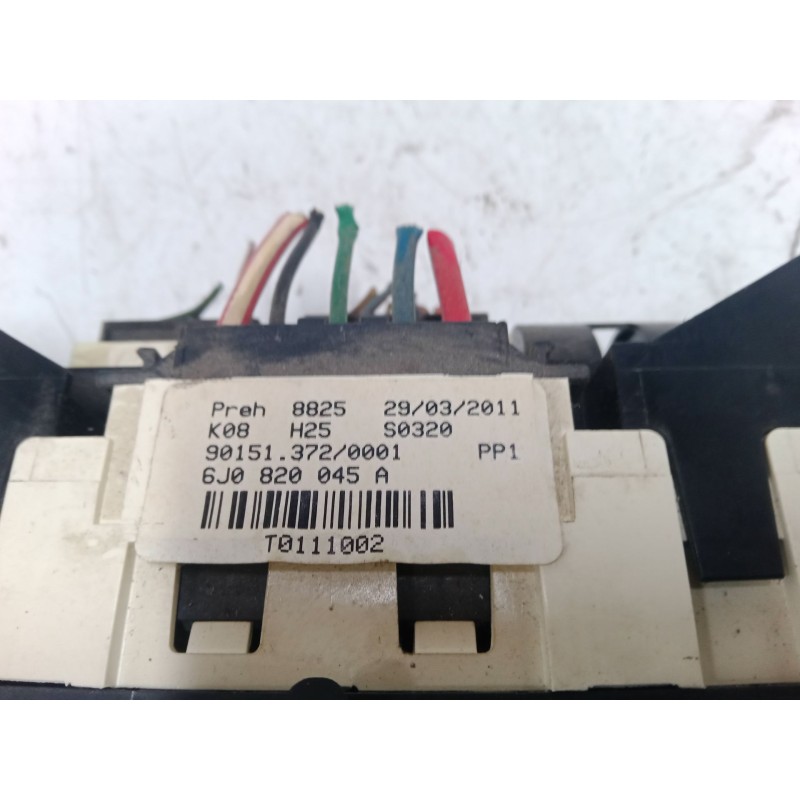 Recambio de mando calefaccion / a/a para seat ibiza iv (6j5, 6p1) 1.4 referencia OEM IAM 6J0820045A   Recambio de mando calefaccion / a/a para seat ibiza iv (6j5, 6p1) 1.4 referencia OEM IAM 6J0820045A