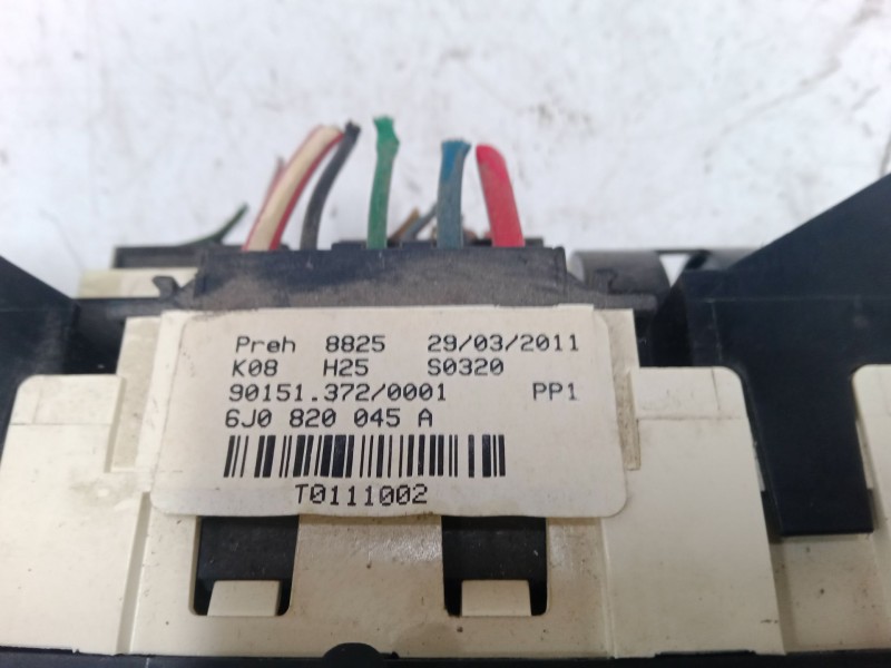 Recambio de mando calefaccion / a/a para seat ibiza iv (6j5, 6p1) 1.4 referencia OEM IAM 6J0820045A   Recambio de mando calefaccion / a/a para seat ibiza iv (6j5, 6p1) 1.4 referencia OEM IAM 6J0820045A