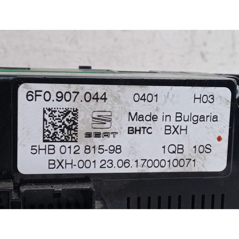 Recambio de mando climatizador para seat ibiza v (kj1, kjg) 1.0 tsi referencia OEM IAM 6F0907044  