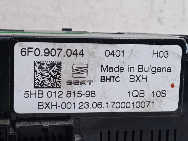 Recambio de mando climatizador para seat ibiza v (kj1, kjg) 1.0 tsi referencia OEM IAM 6F0907044  
