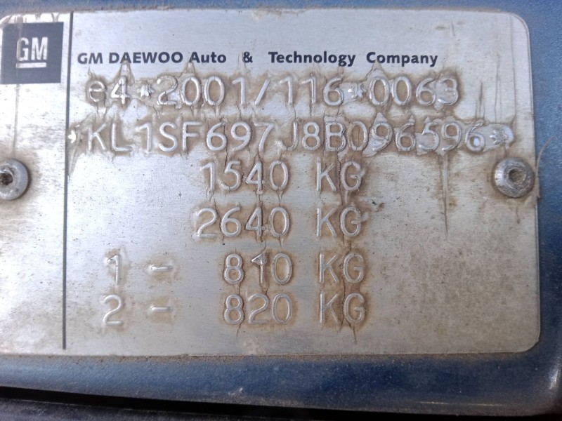 chevrolet aveo / kalos sedán (t200) del año 2008