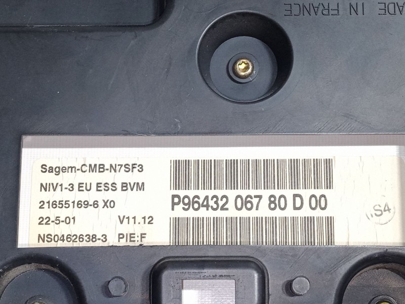 Recambio de cuadro instrumentos para citroën xsara (n1) 1.6 16v referencia OEM IAM 9643206780   Recambio de cuadro instrumentos para citroën xsara (n1) 1.6 16v referencia OEM IAM 9643206780