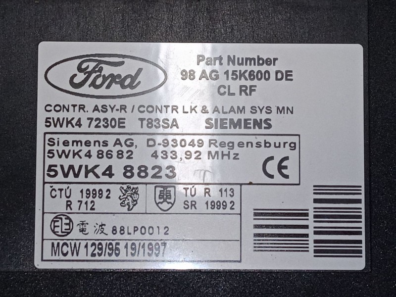Recambio de modulo confort para ford focus i (daw, dbw) 2.0 16v referencia OEM IAM   