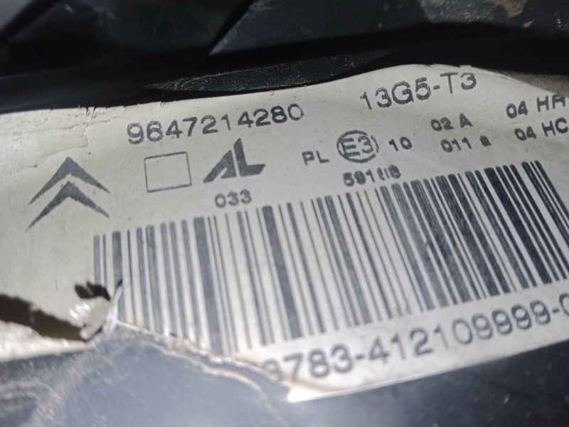 Recambio de faro izquierdo para citroën c3 i (fc_, fn_) 1.4 hdi referencia OEM IAM 9647214280  