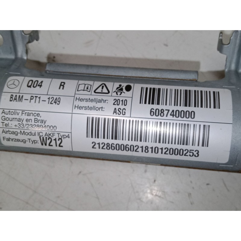 Recambio de airbag lateral delantero derecho para mercedes-benz clase e (w212) e 200 cdi / bluetec (212.005, 212.006) referencia