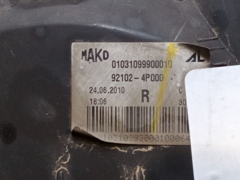 Recambio de faro derecho para hyundai i20 i (pb, pbt) 1.2 referencia OEM IAM   