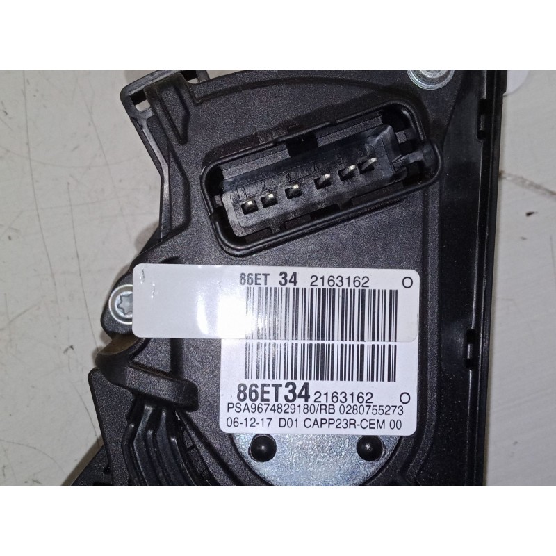 Recambio de pedal acelerador para peugeot 308 ii (lb_, lp_, lw_, lh_, l3_) 1.2 thp 110 referencia OEM IAM 9674829180   Recambio de pedal acelerador para peugeot 308 ii (lb_, lp_, lw_, lh_, l3_) 1.2 thp 110 referencia OEM IAM 9674829180