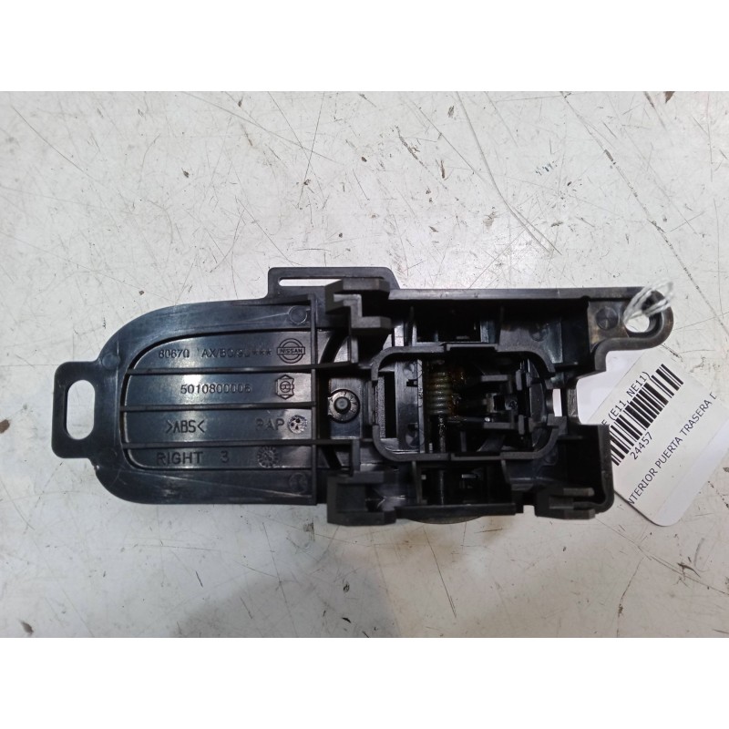 Recambio de maneta interior puerta trasera derecha para nissan note (e11, ne11) 1.5 dci referencia OEM IAM   