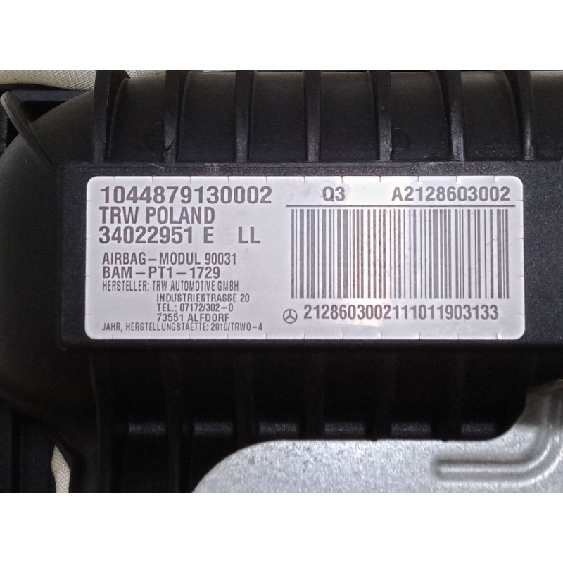 Recambio de airbag salpicadero para mercedes-benz clase e (w212) e 200 cdi / bluetec (212.005, 212.006) referencia OEM IAM A2128