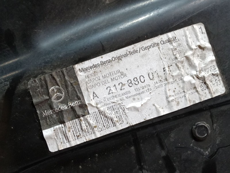 Recambio de capo para mercedes-benz clase e (w212) e 200 cdi / bluetec (212.005, 212.006) referencia OEM IAM   