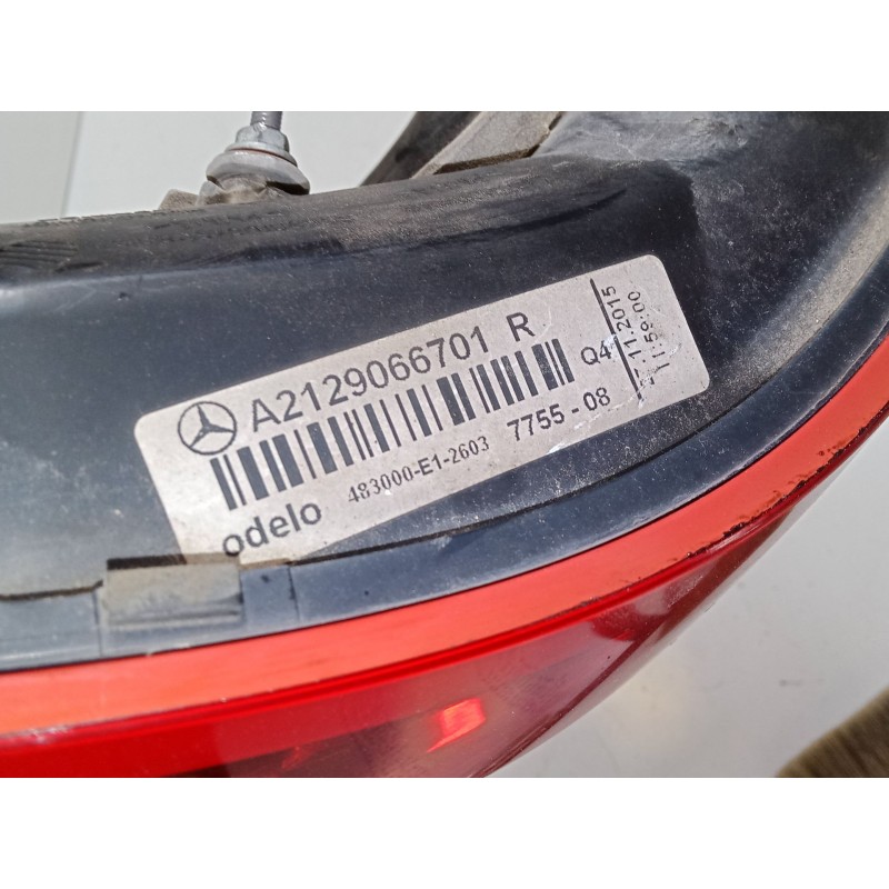 Recambio de piloto trasero derecho para mercedes-benz clase e (w212) e 200 cdi / bluetec (212.005, 212.006) referencia OEM IAM A