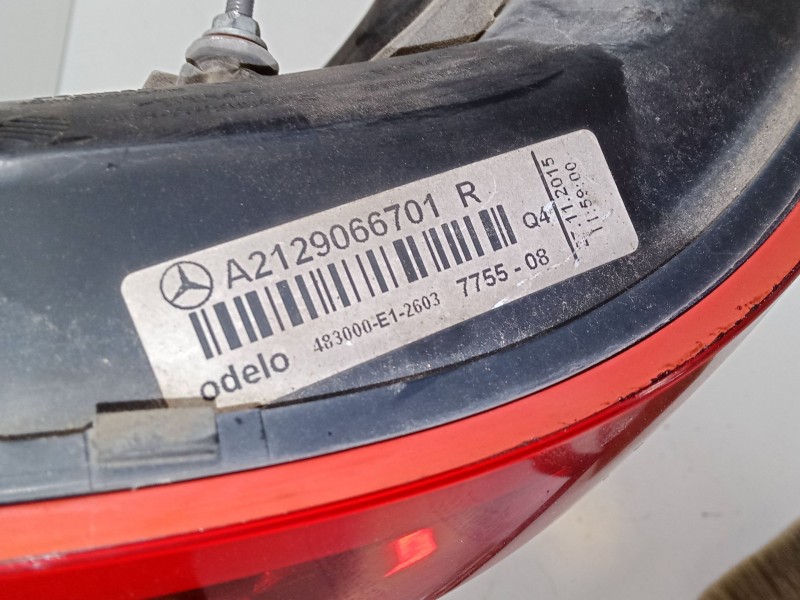 Recambio de piloto trasero derecho para mercedes-benz clase e (w212) e 200 cdi / bluetec (212.005, 212.006) referencia OEM IAM A