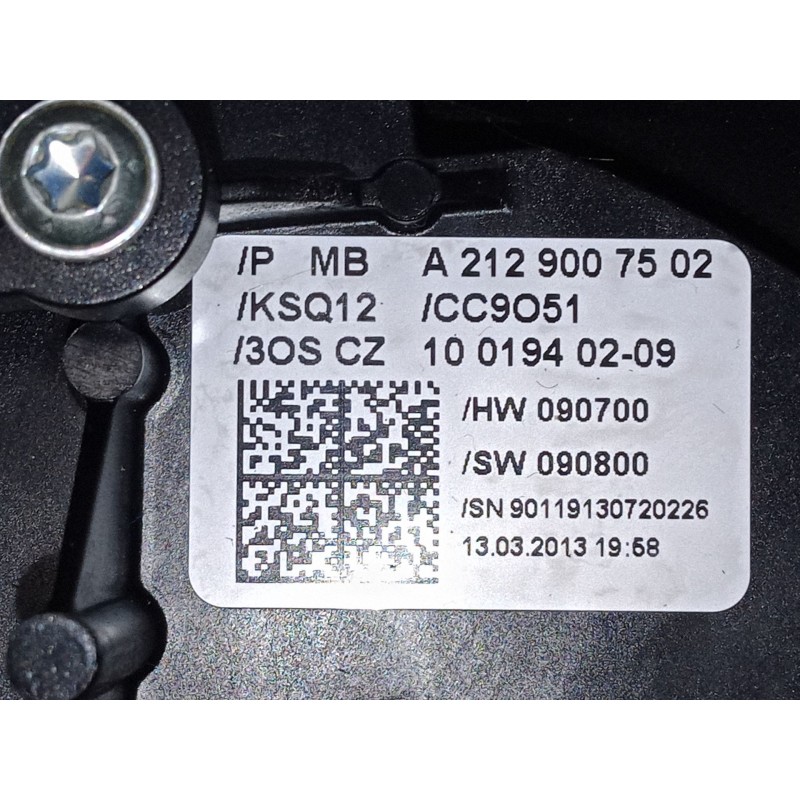 Recambio de mando luces para mercedes-benz clase e (w212) e 200 cdi / bluetec (212.005, 212.006) referencia OEM IAM A2129007502 