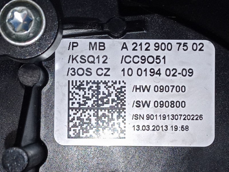 Recambio de mando luces para mercedes-benz clase e (w212) e 200 cdi / bluetec (212.005, 212.006) referencia OEM IAM A2129007502 