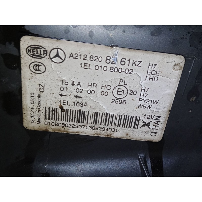 Recambio de faro derecho para mercedes-benz clase e (w212) e 200 cdi / bluetec (212.005, 212.006) referencia OEM IAM A2128208261