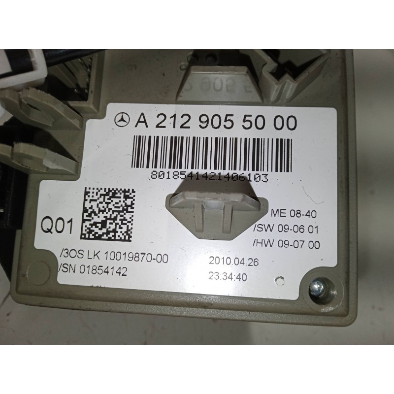 Recambio de clausor para mercedes-benz clase e (w212) e 200 cdi / bluetec (212.005, 212.006) referencia OEM IAM A2129055000  