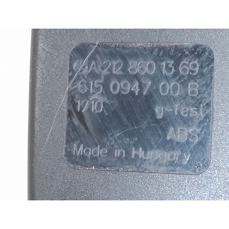 Recambio de anclaje cinturon delantero derecho para mercedes-benz clase e (w212) e 200 cdi / bluetec (212.005, 212.006) referenc