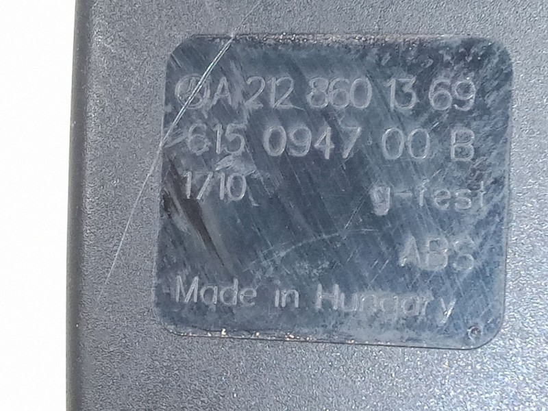 Recambio de anclaje cinturon delantero derecho para mercedes-benz clase e (w212) e 200 cdi / bluetec (212.005, 212.006) referenc