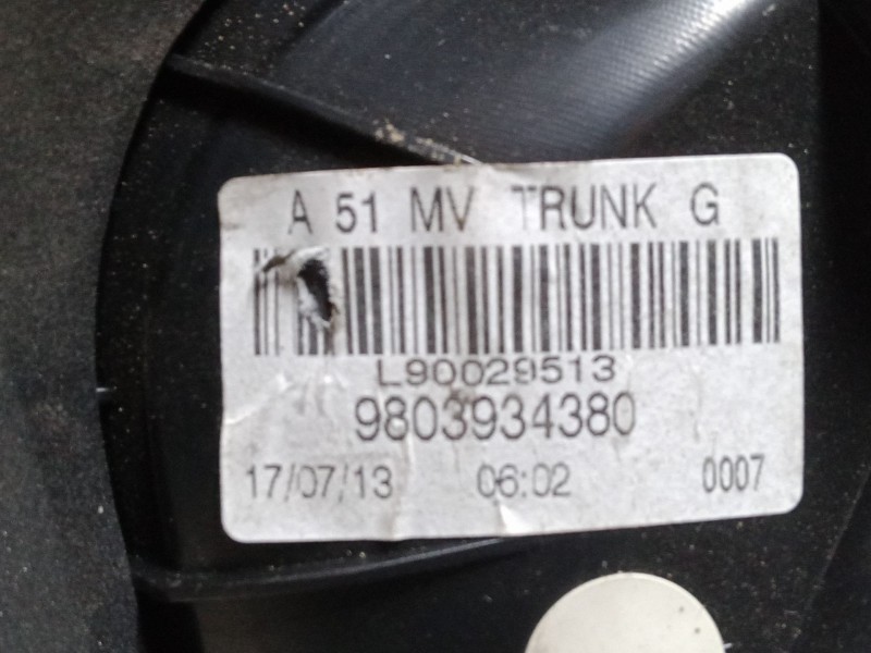 Recambio de piloto trasero porton izquierdo para citroën c3 ii (sc_) 1.2 vti 82 referencia OEM IAM 9803934380  