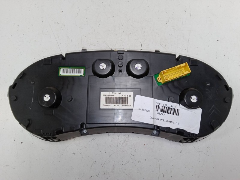 Recambio de cuadro instrumentos para peugeot 308 i (4a_, 4c_) 1.6 16v referencia OEM IAM 9665107380   Recambio de cuadro instrumentos para peugeot 308 i (4a_, 4c_) 1.6 16v referencia OEM IAM 9665107380