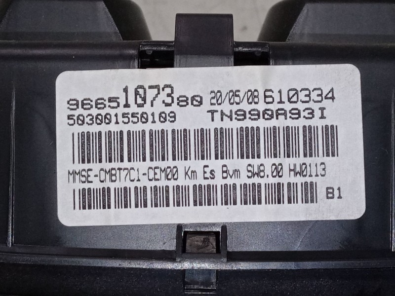 Recambio de cuadro instrumentos para peugeot 308 i (4a_, 4c_) 1.6 16v referencia OEM IAM 9665107380   Recambio de cuadro instrumentos para peugeot 308 i (4a_, 4c_) 1.6 16v referencia OEM IAM 9665107380