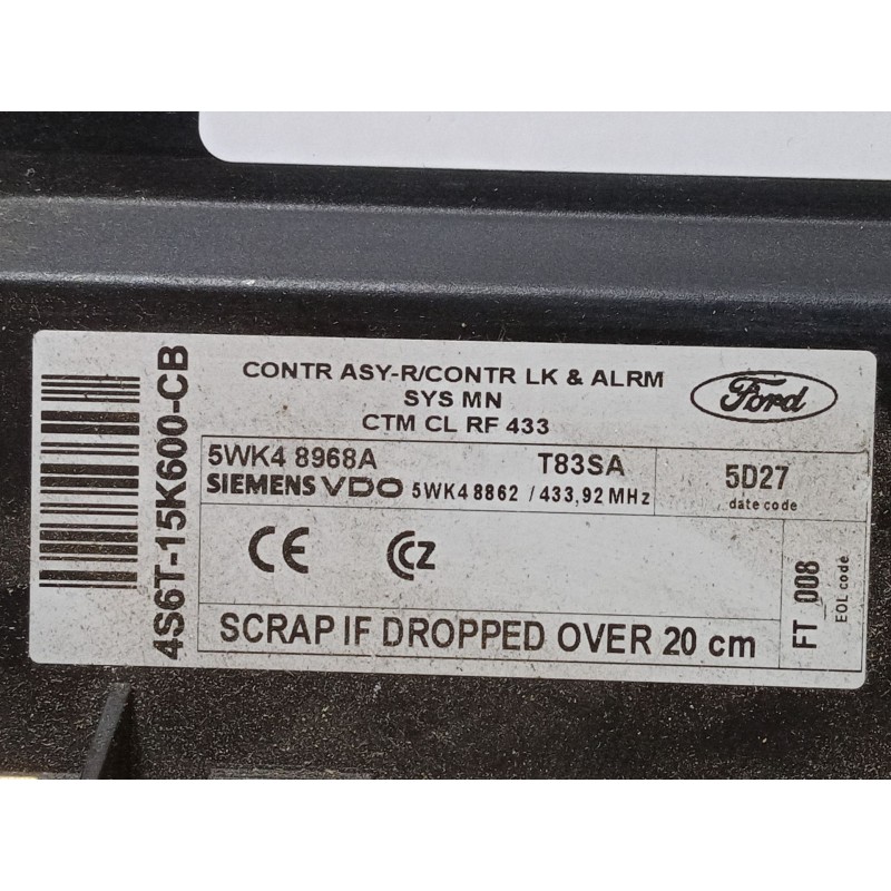 Recambio de bsi para ford fiesta v (jh_, jd_) 1.4 16v referencia OEM IAM 4S6T-15K600-CB 5WK4 8968A 