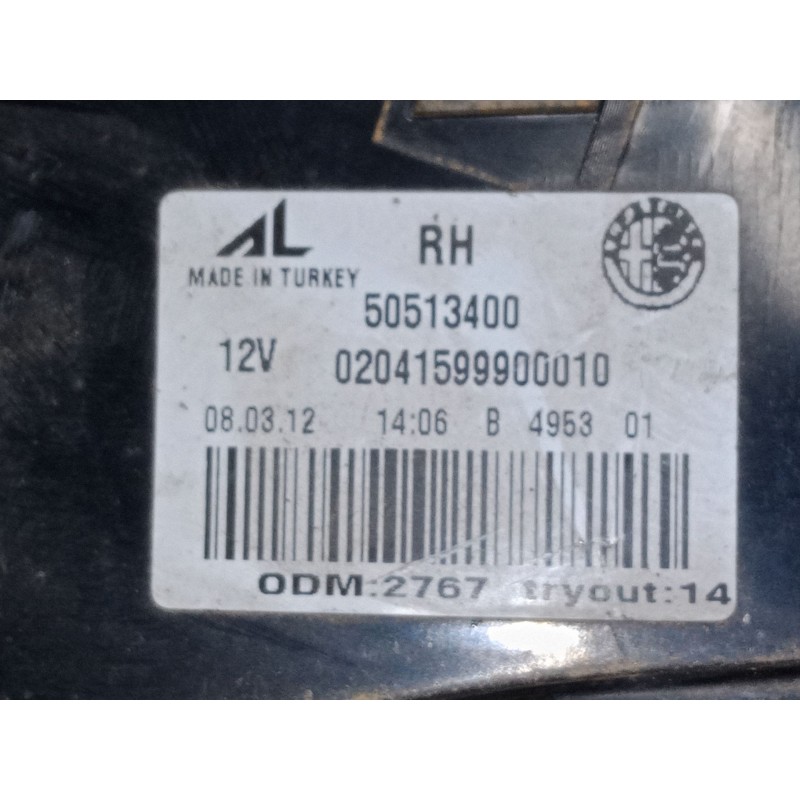 Recambio de piloto trasero porton derecho para alfa romeo giulietta (940_) 1.6 jtdm (940fxd1a) referencia OEM IAM 50513400  