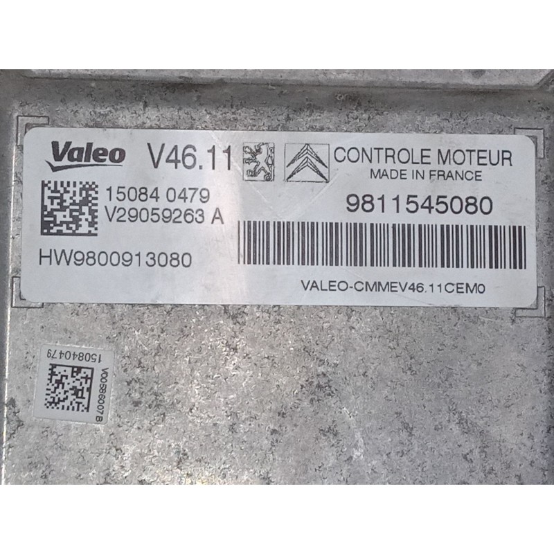 Recambio de centralita motor uce para peugeot 208 i (ca_, cc_) 1.2 vti 82 referencia OEM IAM 9811545080   Recambio de centralita motor uce para peugeot 208 i (ca_, cc_) 1.2 vti 82 referencia OEM IAM 9811545080