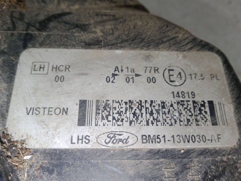 Recambio de faro izquierdo para ford focus iii turnier 1.6 tdci referencia OEM IAM BM5113W030AF   Recambio de faro izquierdo para ford focus iii turnier 1.6 tdci referencia OEM IAM BM5113W030AF