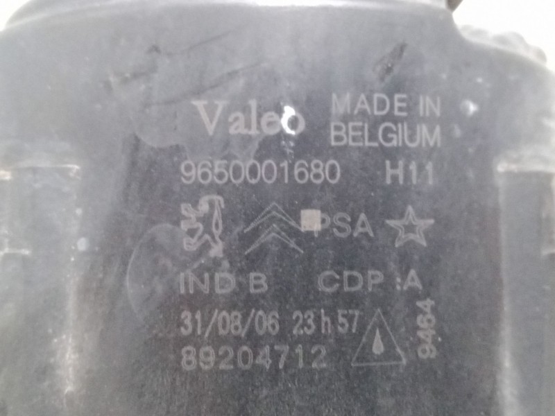 Recambio de faro antiniebla izquierdo para peugeot 307 (3a/c) 2.0 16v referencia OEM IAM 9650001680  89204712
